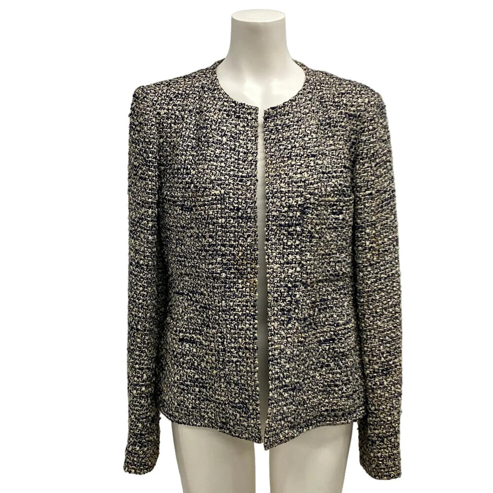 Chanel Black White [Outer Fabric] Wool #332894C14B